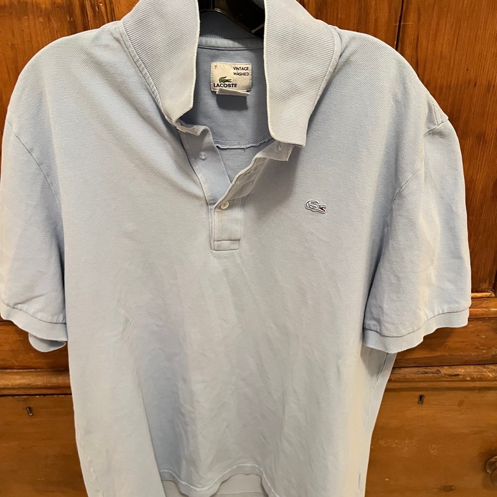 Lacoste Men's Sky Blue Polo Shirt